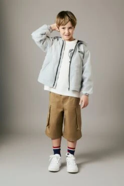 Cargo Shorts In Deadstock Fabric With MYAR Logo