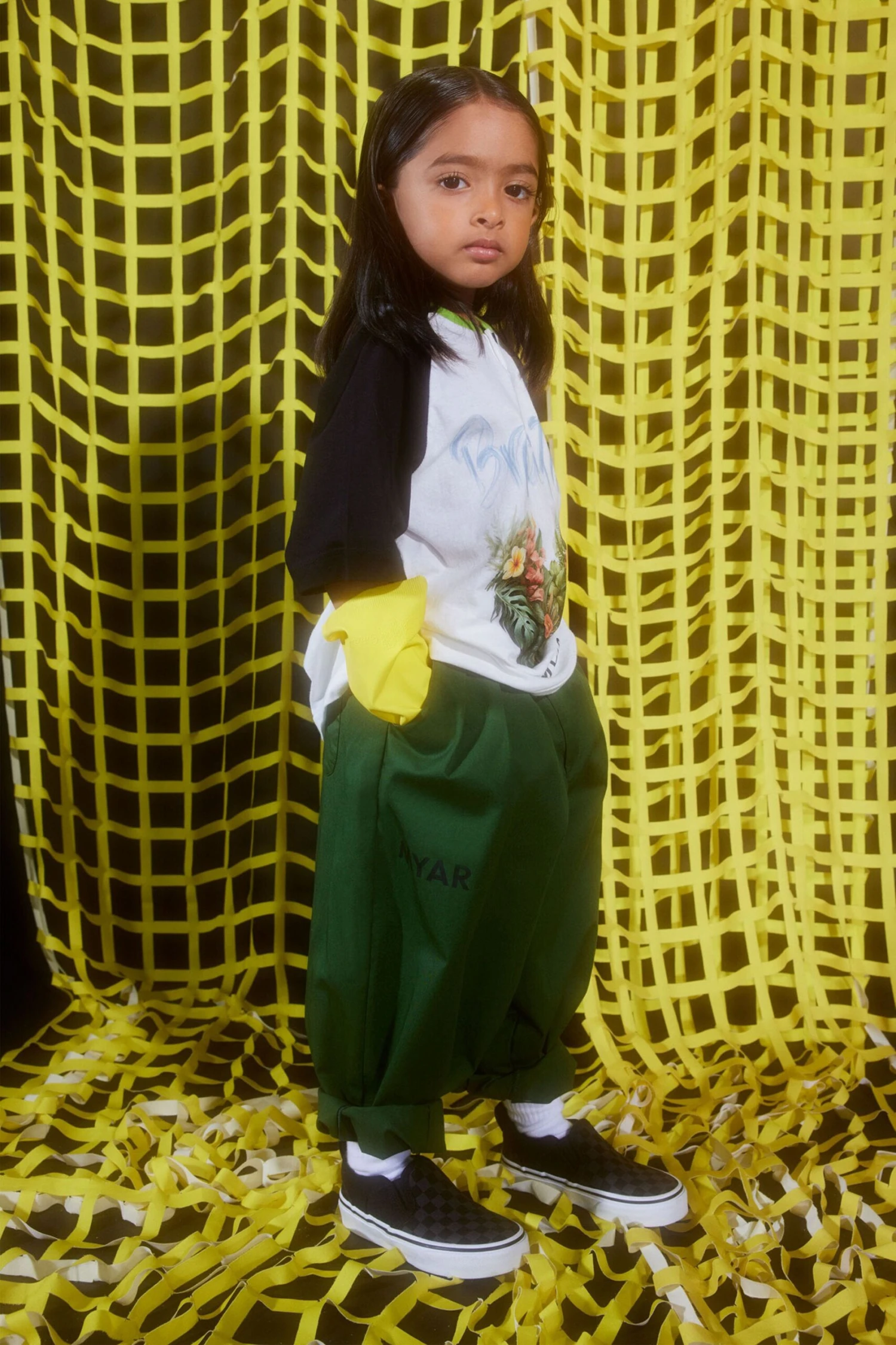 Trousers In Deadstock Fabric And MYAR Logo 1 Trousers In Deadstock Fabric And MYAR Logo