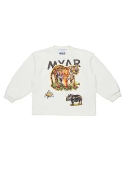 Crewneck Sweatshirt With Graphic Print