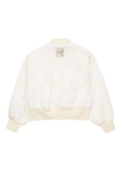 N°21 Bomber Jacket With Embroidered Organza Flowers -Bambini Abbigliamento Negozio N2100BN03960N718 02 896221d8 4f54 451e 97da 8c19759dfc43