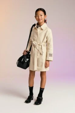 N°21 Cotton Trench Jacket With Bow