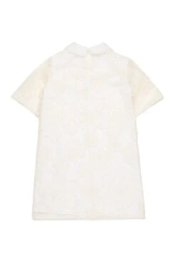 N°21 Dress With Embroidered Organza Flowers -Bambini Abbigliamento Negozio N2100HN03960N718 02 d8909ce2 3604 42a9 83ed 75077d16331a