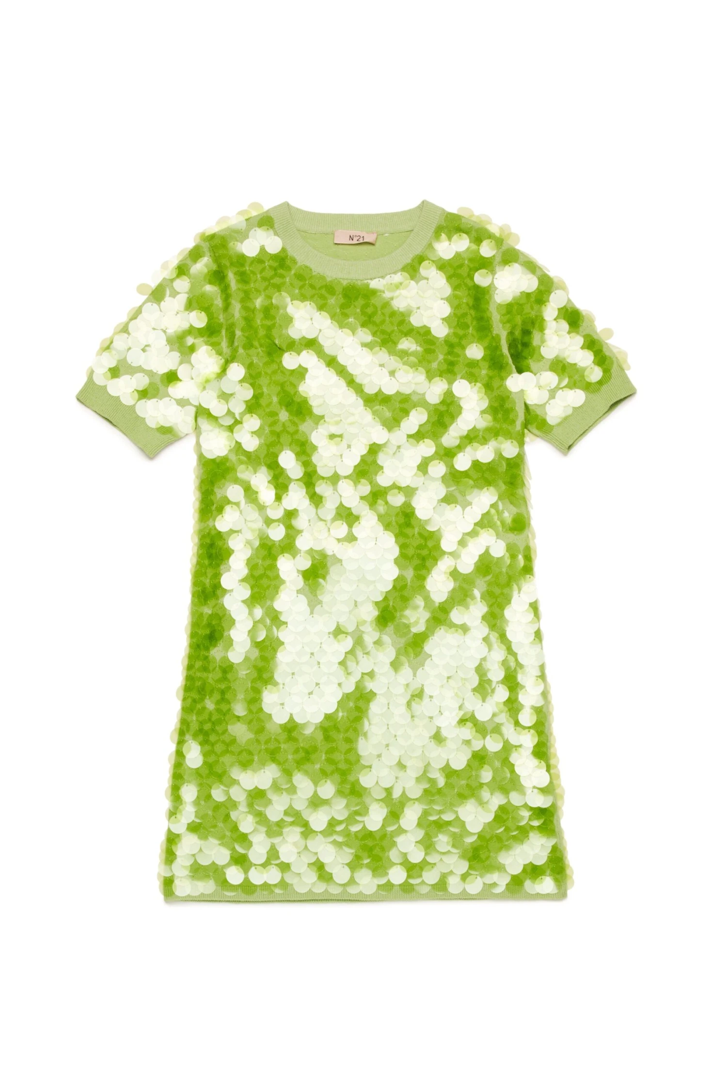 N°21 Cotton Dress With Maxi Sequins 2 N°21 Cotton Dress With Maxi Sequins - immagine 2