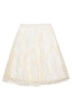 N°21 Skirt With Embroidered Organza Flowers -Bambini Abbigliamento Negozio N2100PN03960N718 02