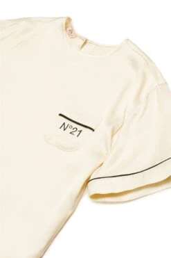 N°21 Satin Branded Shirt -Bambini Abbigliamento Negozio N2100WN03970N718 03 e781419a b22d 4abc b896 899269658b03