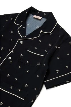 N°21 Allover Palms Crepe Bowling Shirt -Bambini Abbigliamento Negozio N2100ZN04010N900 03