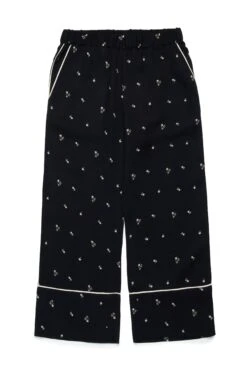 N°21 Allover Palms Crepe Wide Leg Pants