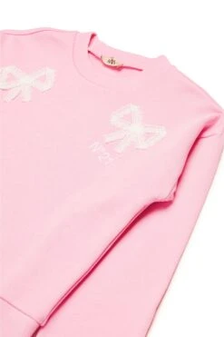 N°21 Crew-neck Sweatshirt With Lace Bows -Bambini Abbigliamento Negozio N2101RN01540N318 03
