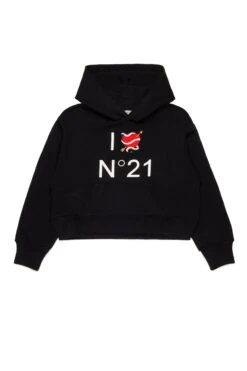 Sweatshirt With I Love N°21 Graphics