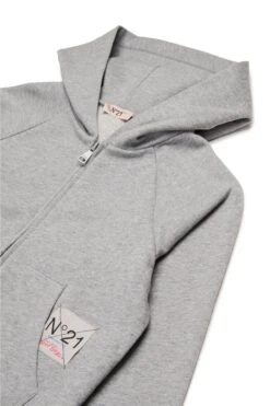 N°21 Full-zip Sweatshirt With Sequin Palm -Bambini Abbigliamento Negozio N2101VN02000N923 03 96a71f50 9560 4feb 9b8d 42cd3f7ca30f