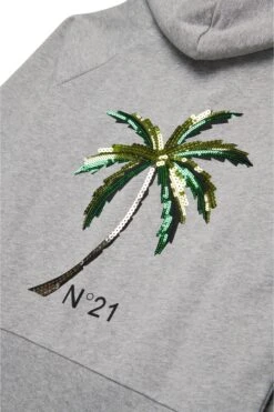 N°21 Full-zip Sweatshirt With Sequin Palm -Bambini Abbigliamento Negozio N2101VN02000N923 04 da9e3779 bb54 4158 b49f 1b82cceb4a81