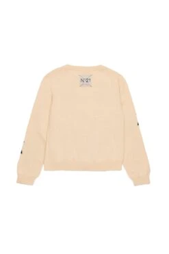 N°21 Cotton Cardigan With Inlay Palm Trees 8 N°21 Cotton Cardigan With Inlay Palm Trees -Bambini Abbigliamento Negozio N2101XN02020N718 02