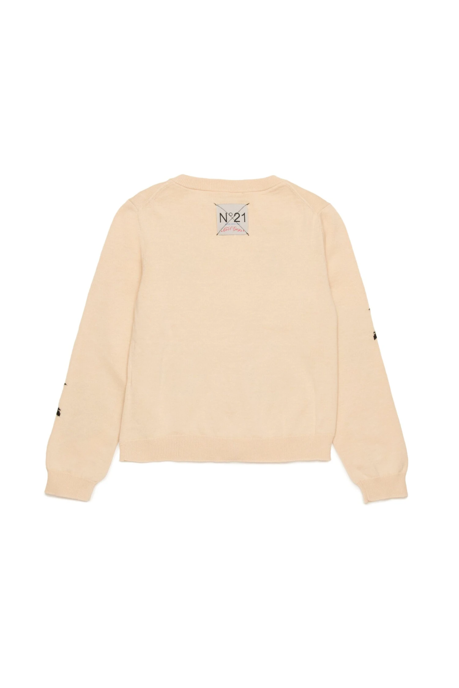 N°21 Cotton Cardigan With Inlay Palm Trees 3 N°21 Cotton Cardigan With Inlay Palm Trees - immagine 3