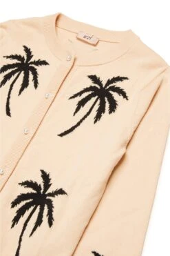 N°21 Cotton Cardigan With Inlay Palm Trees 9 N°21 Cotton Cardigan With Inlay Palm Trees -Bambini Abbigliamento Negozio N2101XN02020N718 03