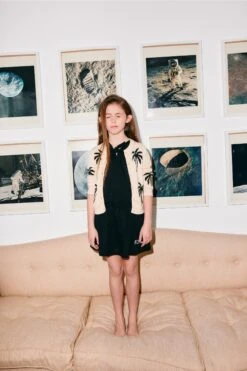 N°21 Cotton Cardigan With Inlay Palm Trees