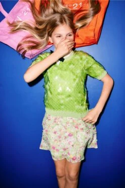 N°21 Cotton Knit With Maxi Sequins