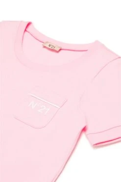 N°21 T-shirt With Rounded Bottom -Bambini Abbigliamento Negozio N2101ZN01990N318 03