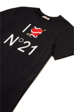 T-shirt With I Love N°21 Graphics 6 T-shirt With I Love N°21 Graphics -Bambini Abbigliamento Negozio N2102CN01530N900 03