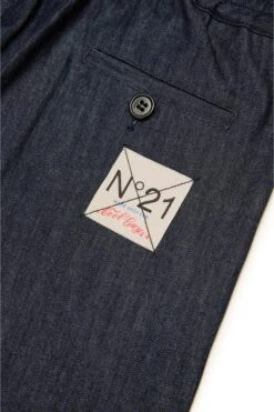 N°21 Wide-leg Jeans In Chambray Denim -Bambini Abbigliamento Negozio N2103AN04080N01 04