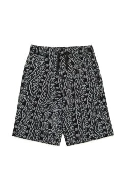 N°21 Fleece Allover Glitch Shorts