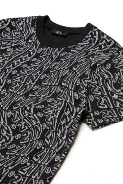 N°21 Allover Glitch Jersey T-shirt -Bambini Abbigliamento Negozio N2103LN04130N900 03 31fb4f86 7f3e 4d97 a1de 9591c6101d17