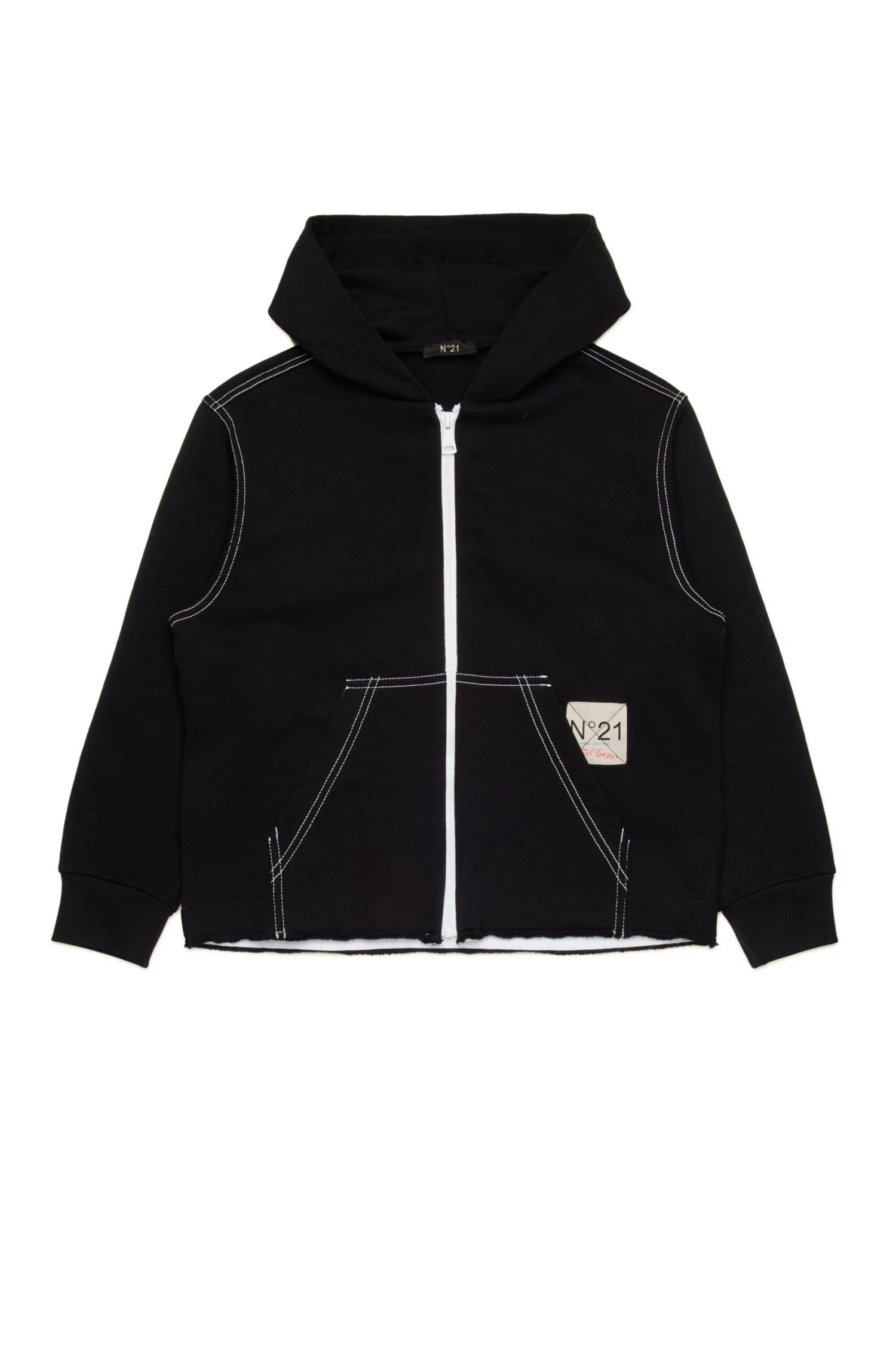 N°21 Oversize Sweatshirt With Flames Graphics 2 N°21 Oversize Sweatshirt With Flames Graphics - immagine 2