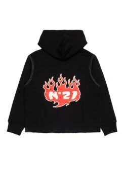 N°21 Oversize Sweatshirt With Flames Graphics 8 N°21 Oversize Sweatshirt With Flames Graphics -Bambini Abbigliamento Negozio N2103RN01540N900 02 8e5c32f3 eadd 4d3d 84e7 81c9e603afd8