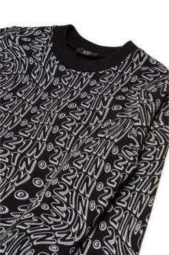 N°21 Allover Glitch Crew-neck Sweatshirt -Bambini Abbigliamento Negozio N2103TN04100N900 03 30ea2dbc b5e6 4d9d 9183 48a0446a0d0c