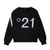 N°21 Cotton Pullover With Maxi Logo