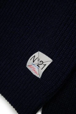 N°21 Contrasting Hooded Wool-blend Sweater -Bambini Abbigliamento Negozio N2108LN04530N824 04