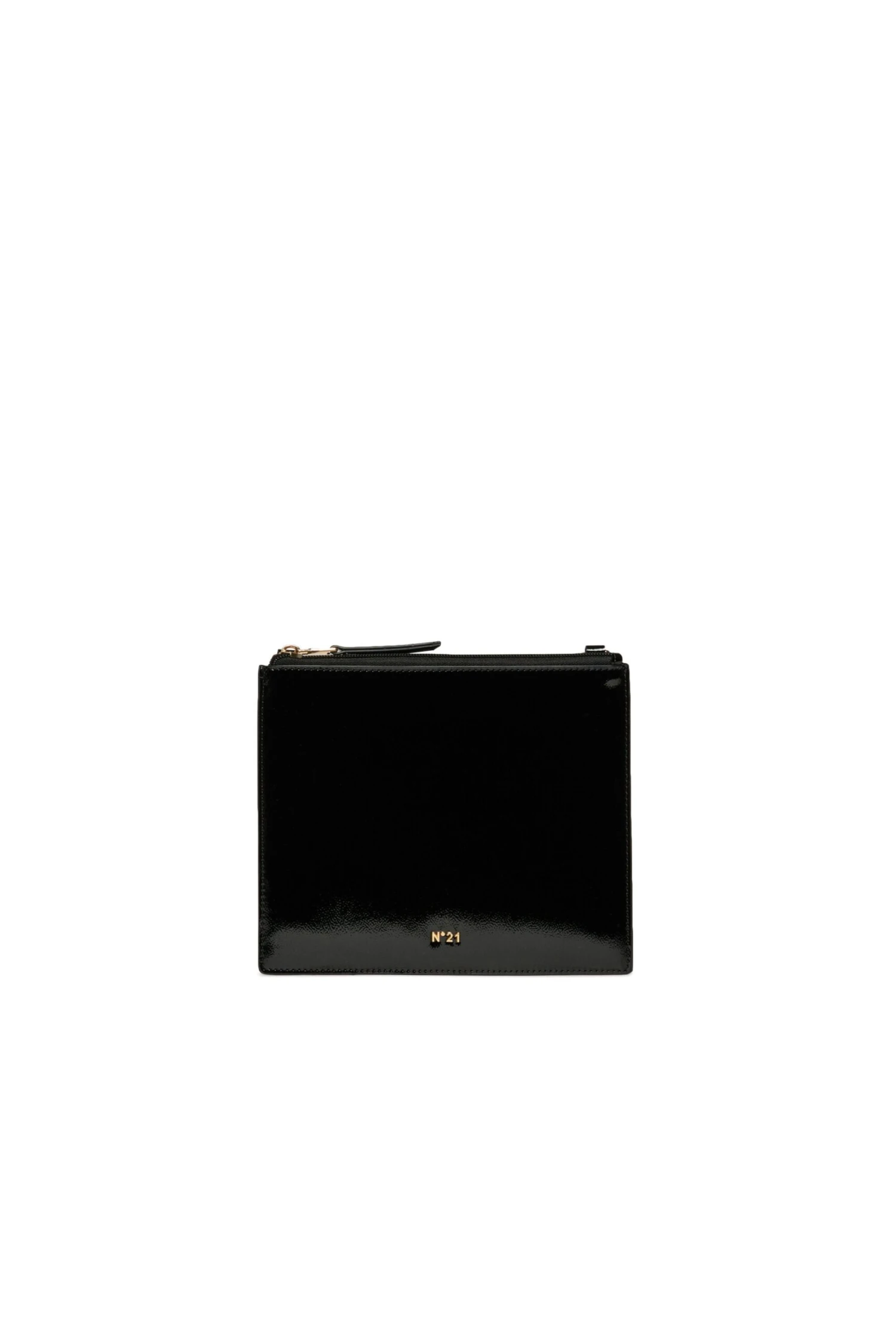 N°21 Patent Leather Envelope Bag With Logo 1 N°21 Patent Leather Envelope Bag With Logo
