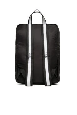 N°21 Black Backpack With Zip Fastening And Logo -Bambini Abbigliamento Negozio N21348N00760N900 02