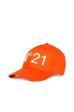 N°21 Gabardine Baseball Cap With Logo