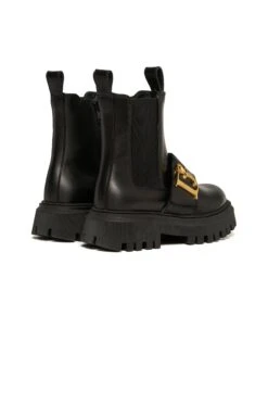 DSQUARED2 Leather Chelsea Statement Boots -Bambini Abbigliamento Negozio W00290WW004AH990 03