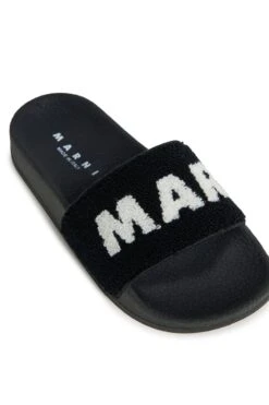 Marni Sponge Slide Slippers With Maxi Logo -Bambini Abbigliamento Negozio W00337WW001AH990 04