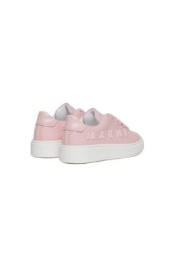Marni Branded Leather Low Trainers -Bambini Abbigliamento Negozio W00347WW001AH335 03