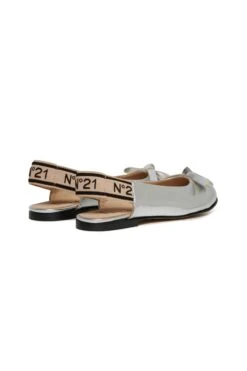 N°21 Mirror-effect Slingback Ballerinas With Bow -Bambini Abbigliamento Negozio W00369WW002AH91D 03