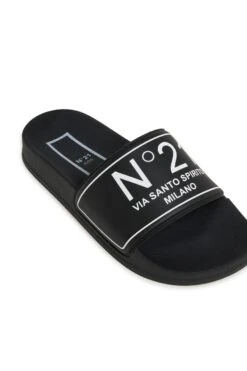 N°21 Branded Slide Slippers -Bambini Abbigliamento Negozio W00371WW002AH990 04