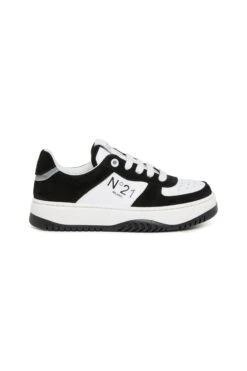 N°21 Leather Low Trainers With Logo