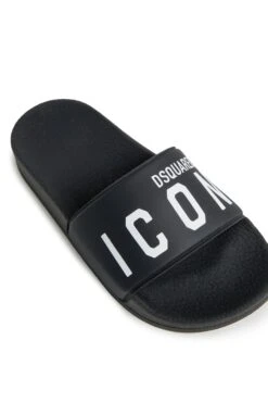 DSQUARED2 Slide Slippers With ICON Logo -Bambini Abbigliamento Negozio W00383WW004AH990 04 a342f7a3 f030 4c65 b0cf c4db96b9ef82