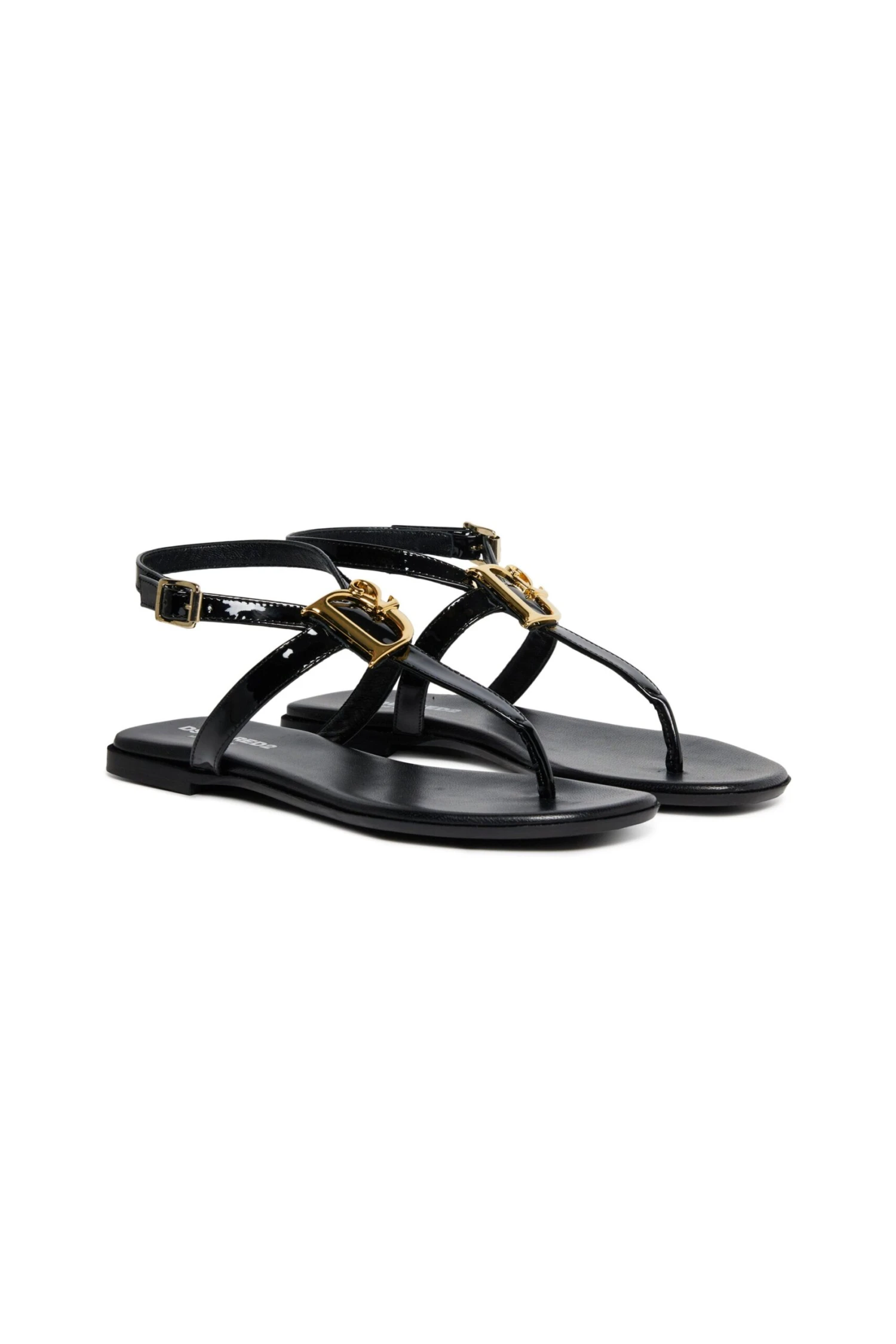 DSQUARED2 D2 Statement Leather Thong Sandals 2 DSQUARED2 D2 Statement Leather Thong Sandals - immagine 2