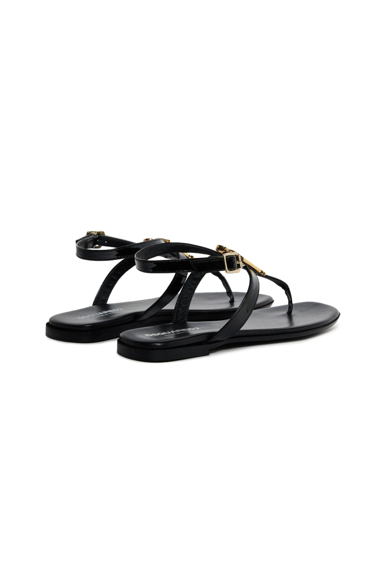 DSQUARED2 D2 Statement Leather Thong Sandals 3 DSQUARED2 D2 Statement Leather Thong Sandals - immagine 3