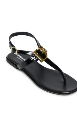 DSQUARED2 D2 Statement Leather Thong Sandals 8 DSQUARED2 D2 Statement Leather Thong Sandals -Bambini Abbigliamento Negozio W00386WW004AH990 04