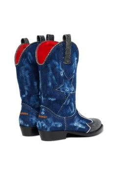 DSQUARED2 Super Star Denim Texan Boots -Bambini Abbigliamento Negozio W00387WW004AH8BF 03