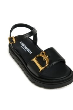 DSQUARED2 D2 Statement Leather Platform Sandals -Bambini Abbigliamento Negozio W00388WW004AH990 04