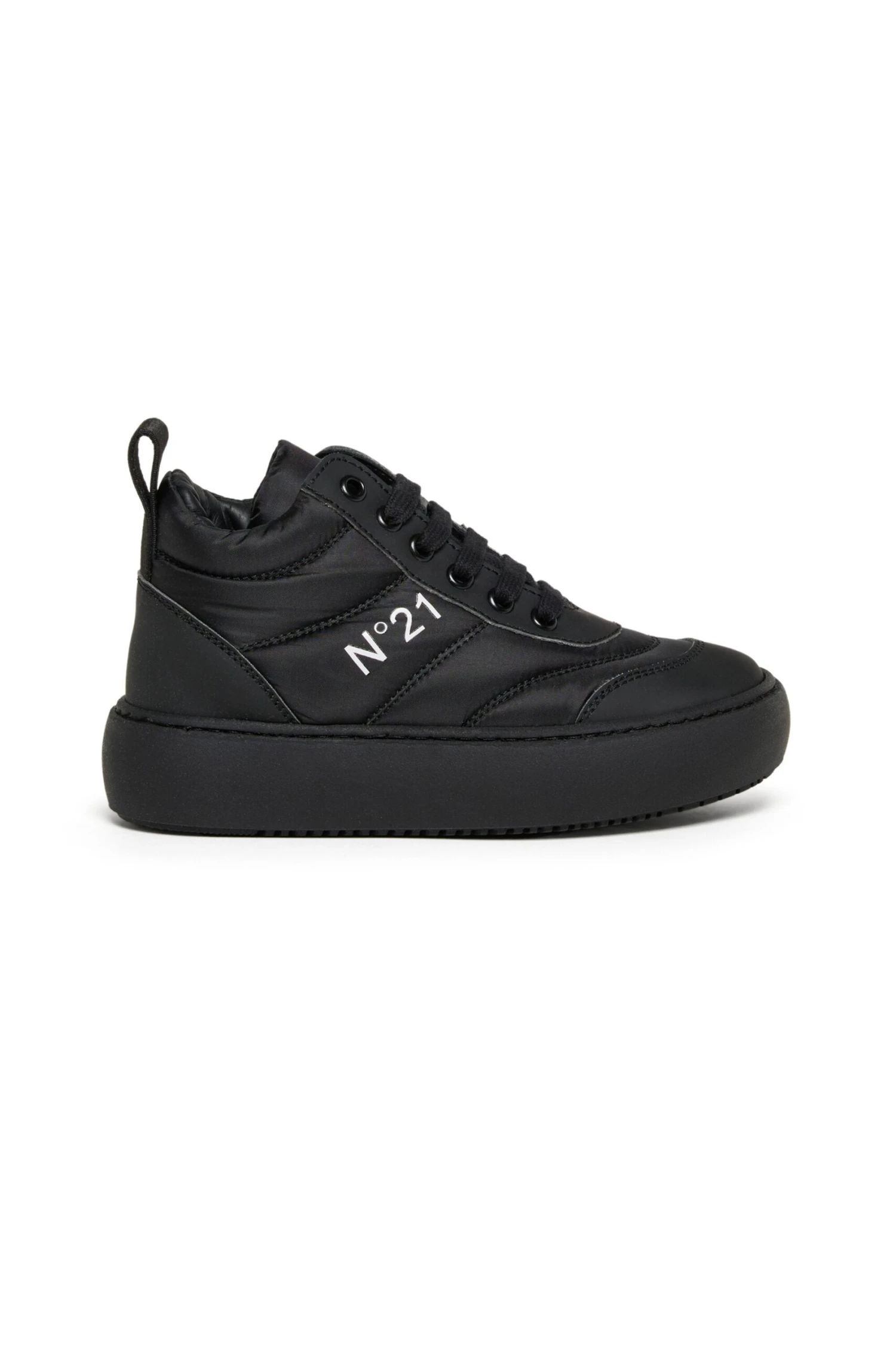 N°21 Mid Padded Sneakers With Logo 1 N°21 Mid Padded Sneakers With Logo