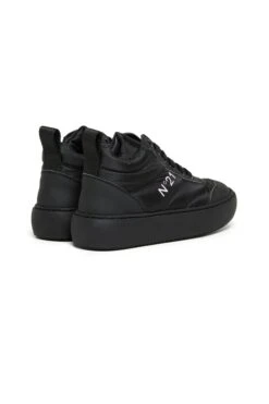 N°21 Mid Padded Sneakers With Logo 7 N°21 Mid Padded Sneakers With Logo -Bambini Abbigliamento Negozio W00411WW002AH990 03