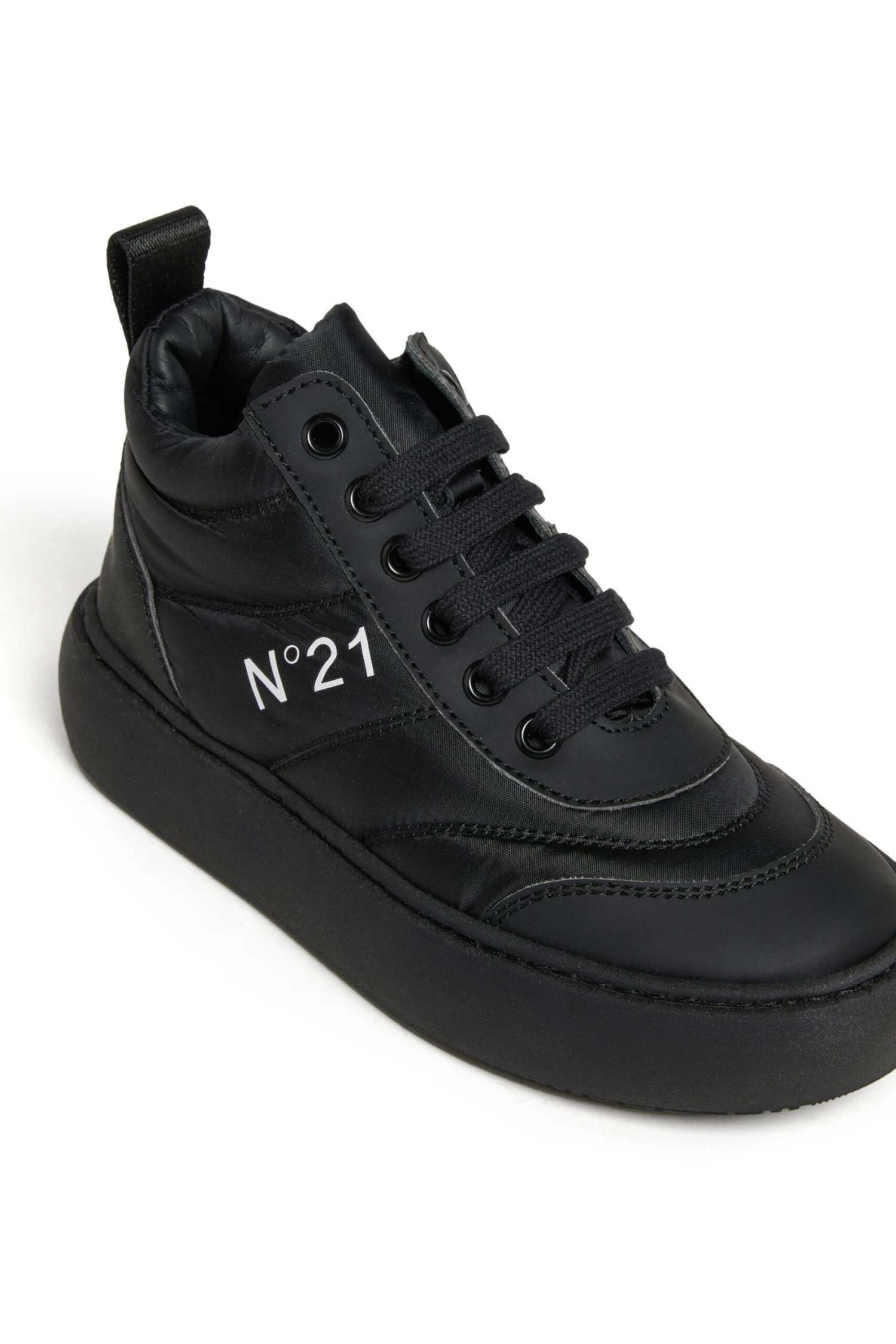 N°21 Mid Padded Sneakers With Logo 4 N°21 Mid Padded Sneakers With Logo - immagine 4