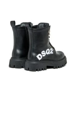 DSQUARED2 DSQ2 Logo Combat Boots -Bambini Abbigliamento Negozio W00433WW004AH990 03